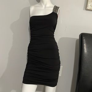 One Shoulder Studded Dress Size S